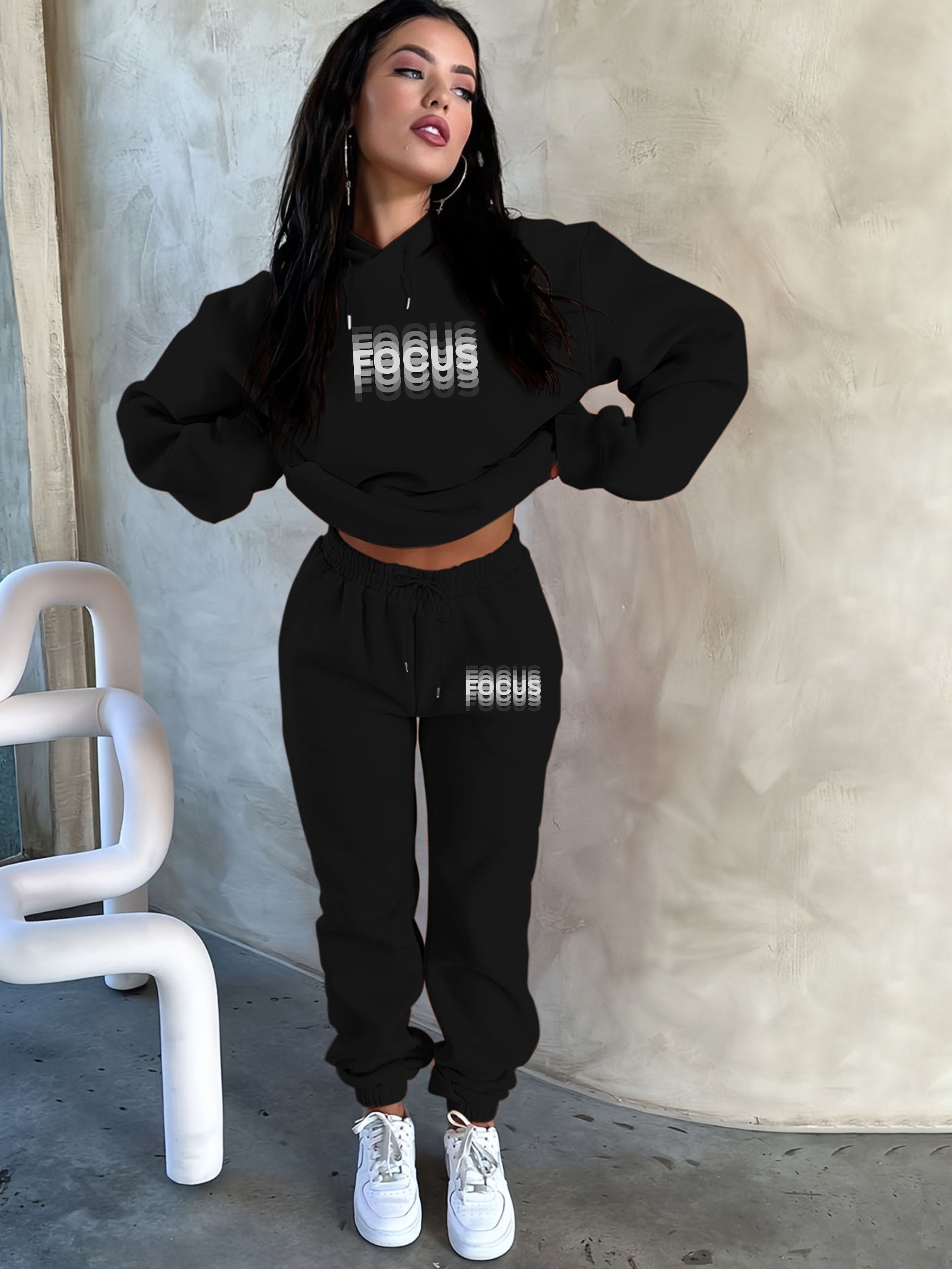 Men'S Winter Fashion - Female Winter Warm Fleece Thick 2Pcs