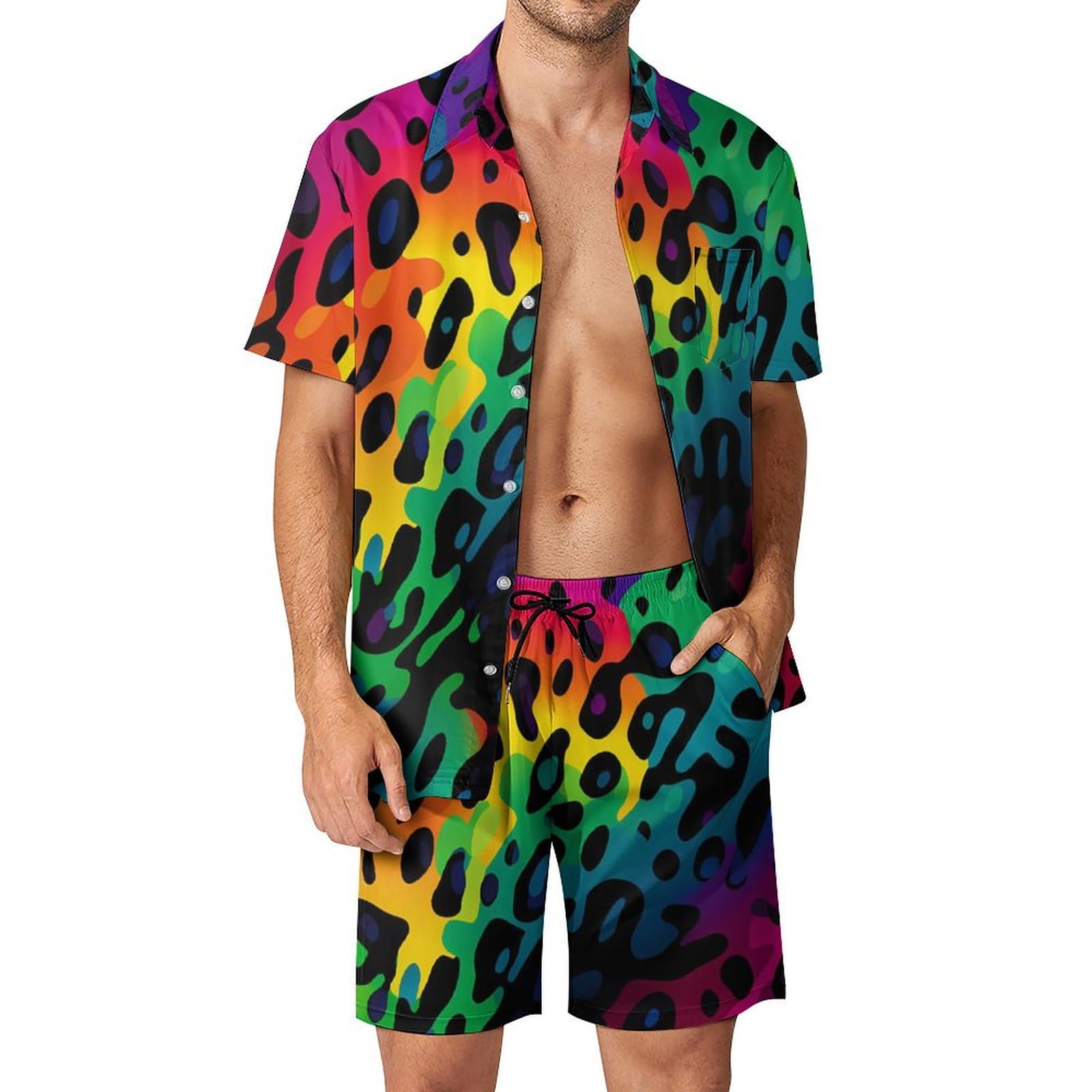 Men'S Fashion Formal - Summer Irregular Geometric 3D Print Men