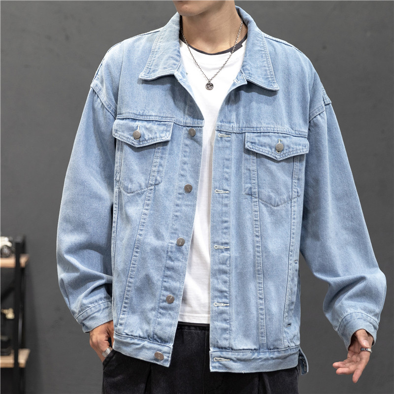 New Denim Jacket Men Vintage J - Bomber Jacket Men 评论和价格
