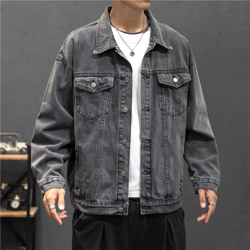 New Denim Jacket Men Vintage J - Bomber Jacket Men 评论和价格