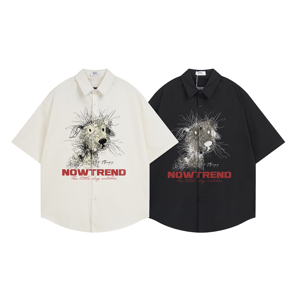 Fashion Funny Print Shirt Shor - Men'S Fashion Reviews 评论和价格
