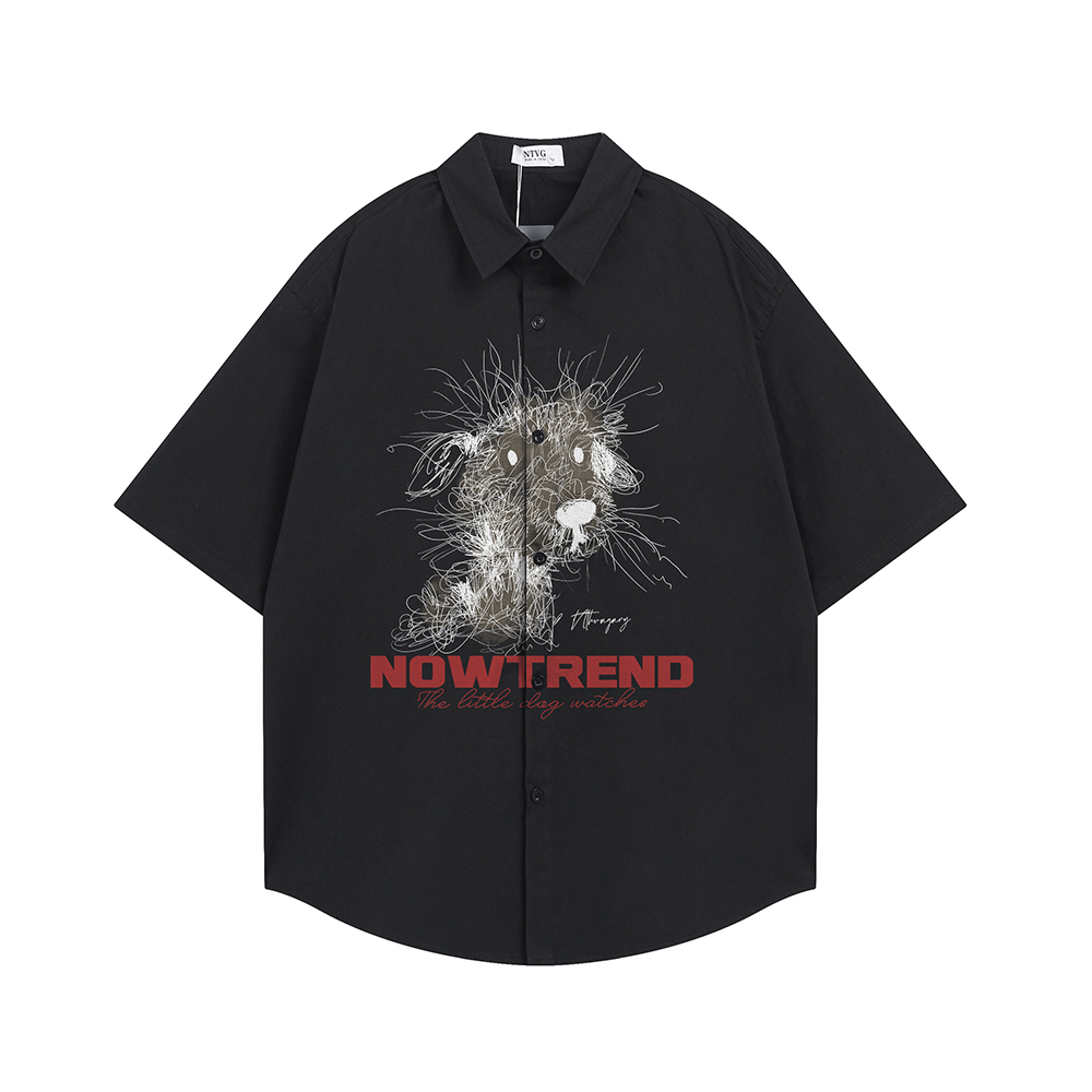 Fashion Funny Print Shirt Shor - Men'S Fashion Reviews 评论和价格