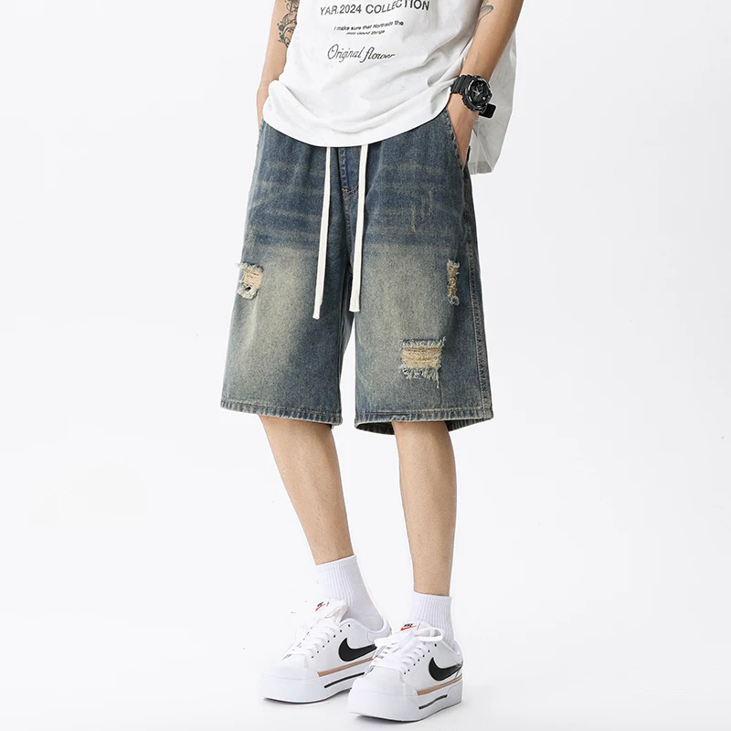 Summer Thin Denim Shorts Men's - Men Fashion Jeans 评论和价格