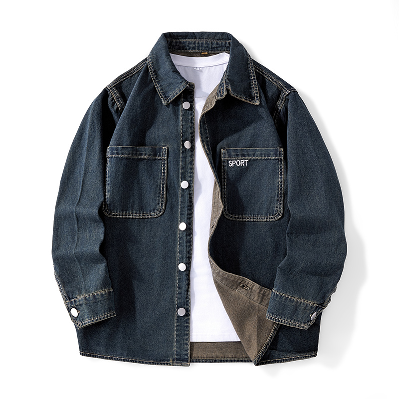 Heavy Duty Washed Denim Jacket - Denim Jacket Vintage 评论和价格