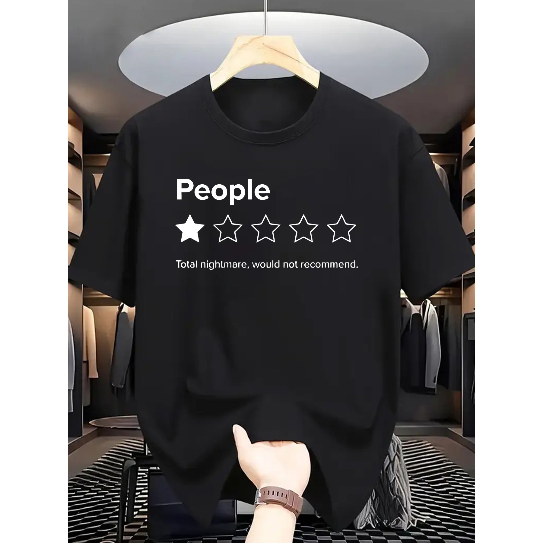 People 1 Star Review Print Gra - Men'S Fashion Reviews 评论和价格
