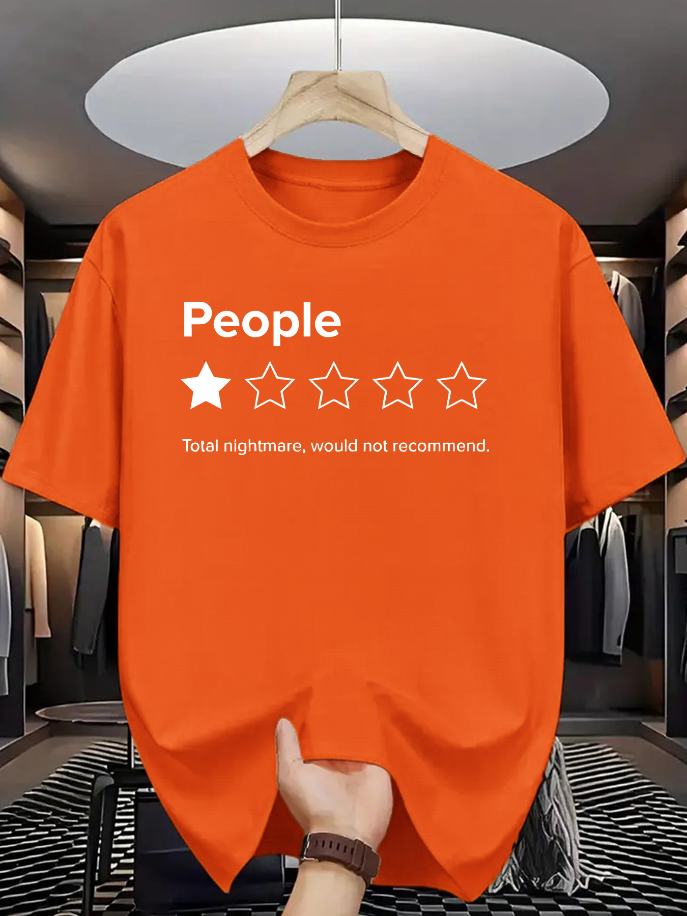 People 1 Star Review Print Gra - Men'S Fashion Reviews 评论和价格