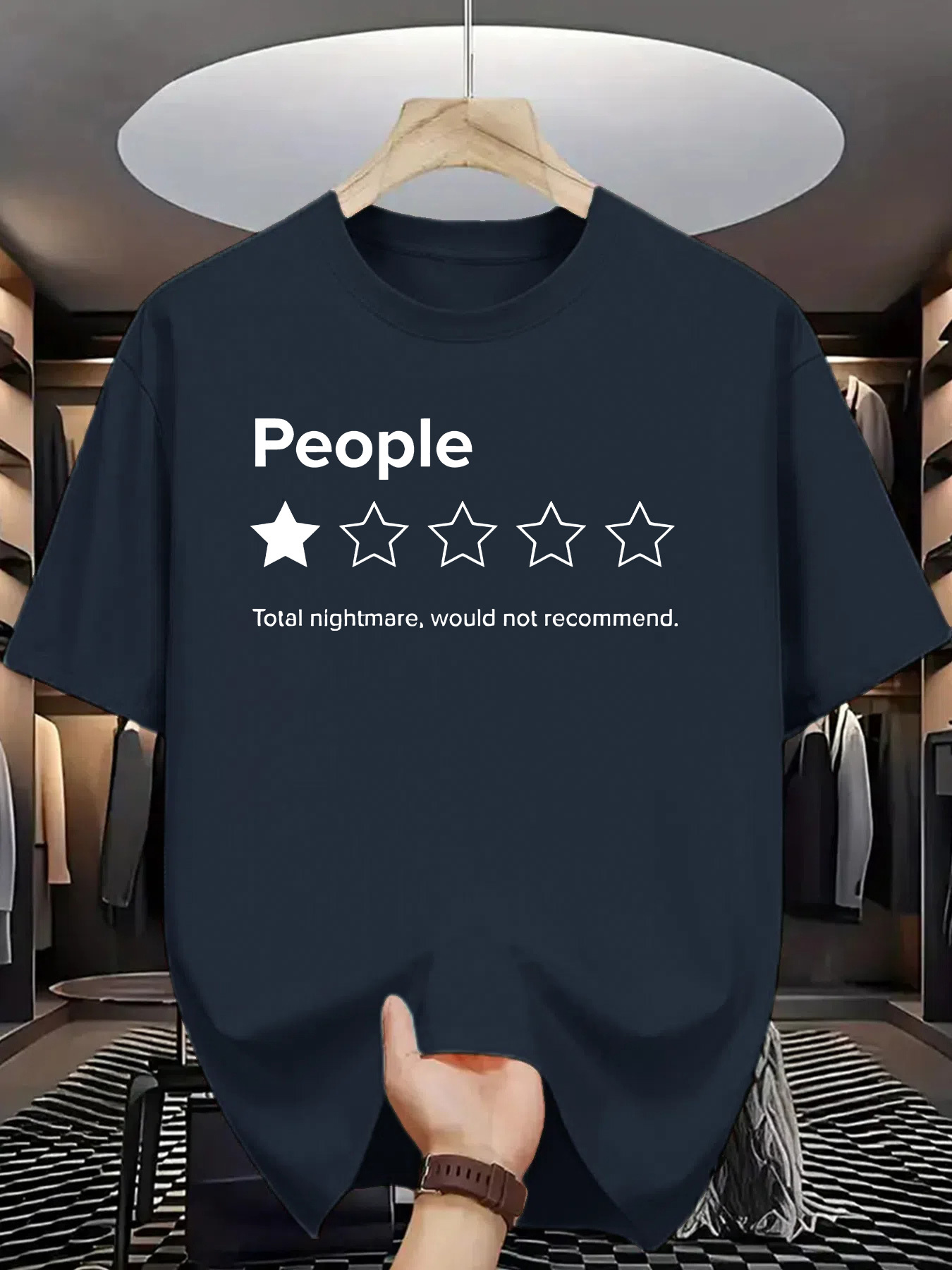 People 1 Star Review Print Gra - Men'S Fashion Reviews 评论和价格