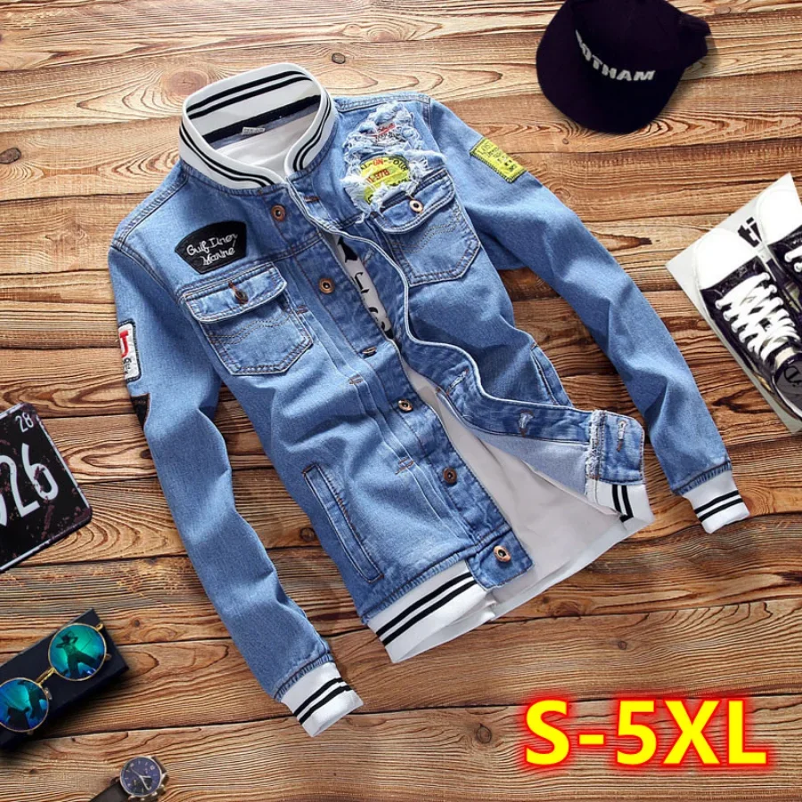 New 2026 Men's Denim Jackets F - Bomber Jacket Men 评论和价格