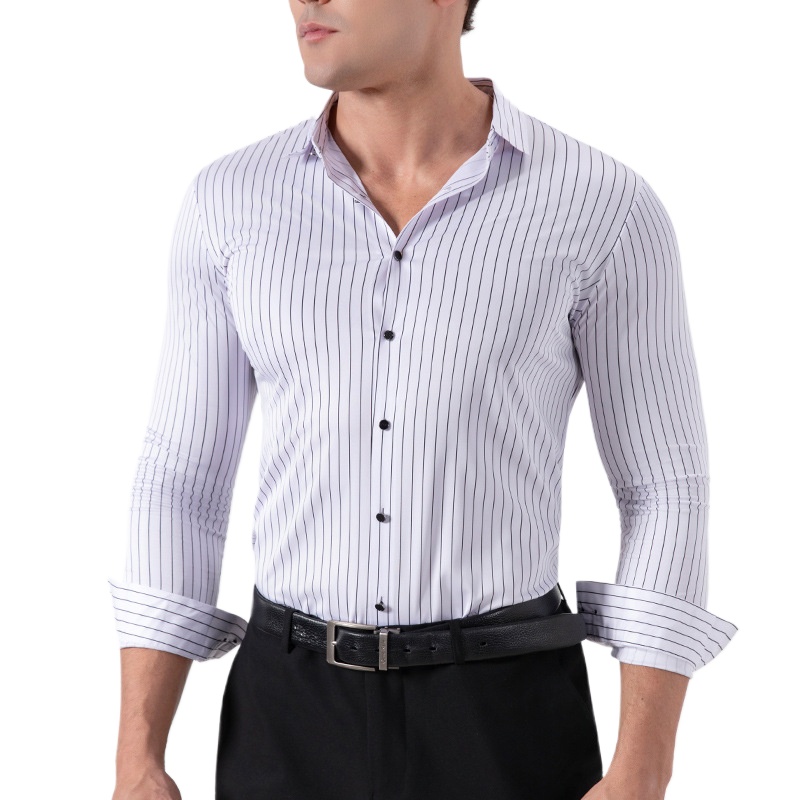 Retro Striped Wrinkle Free Str - Men'S Fashion Formal 评论和价格