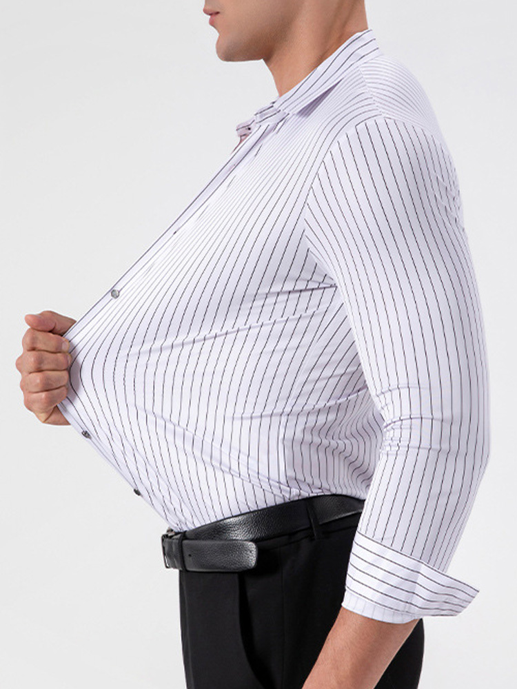 Retro Striped Wrinkle Free Str - Men'S Fashion Formal 评论和价格