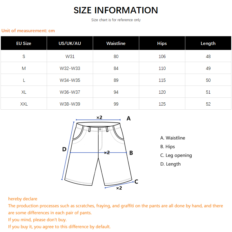 Hip-Hop Streetwear Men's Denim - Men Fashion Jeans 评论和价格