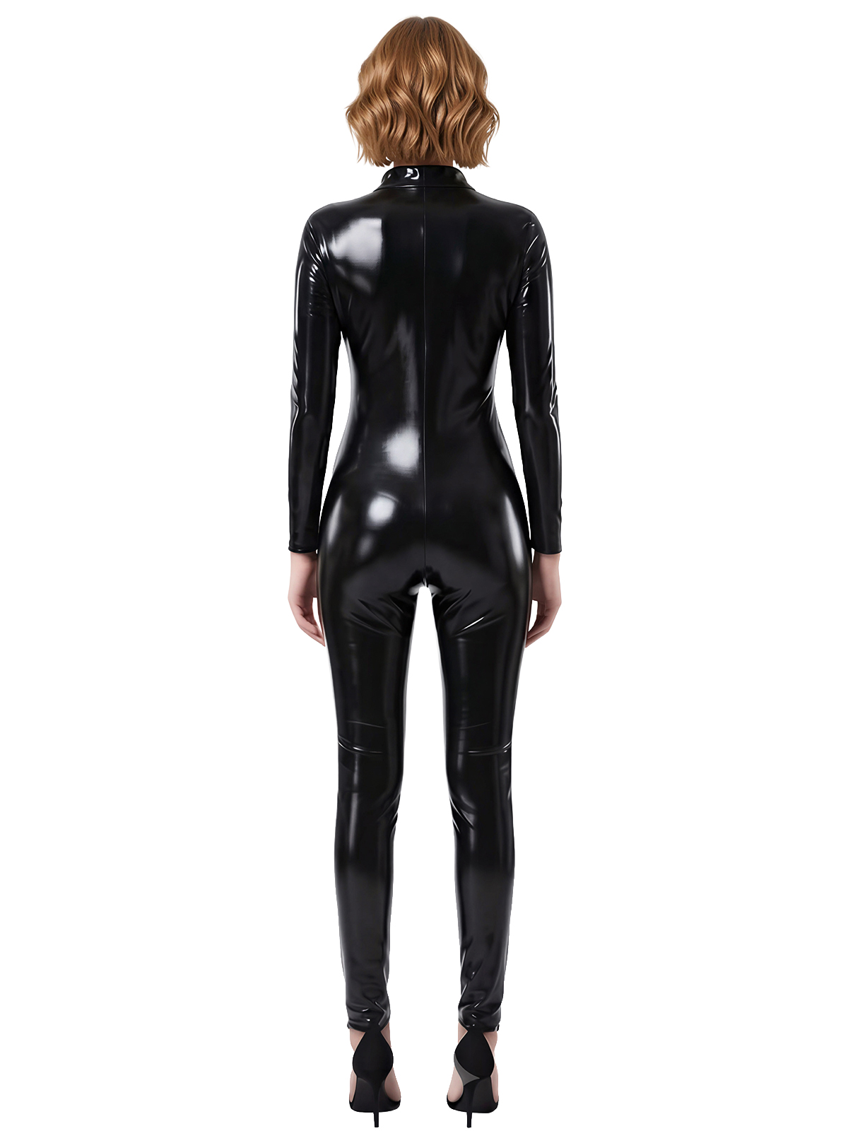 Women's Shiny PU Leather Zippe - Men'S Fashion Night Out 评论和价格
