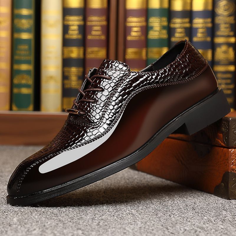 Men's Glossy Patent Leather Br - Men'S Fashion Formal 评论和价格