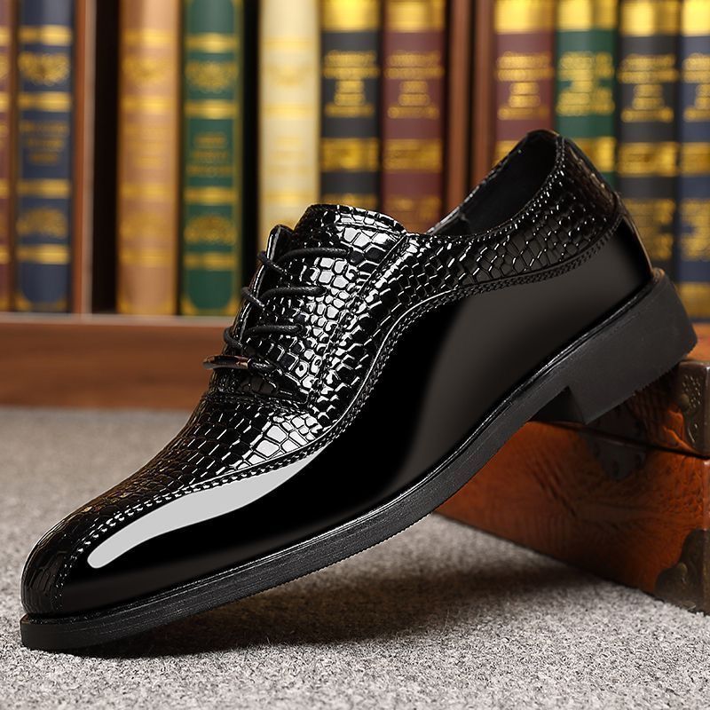 Men's Glossy Patent Leather Br - Men'S Fashion Formal 评论和价格