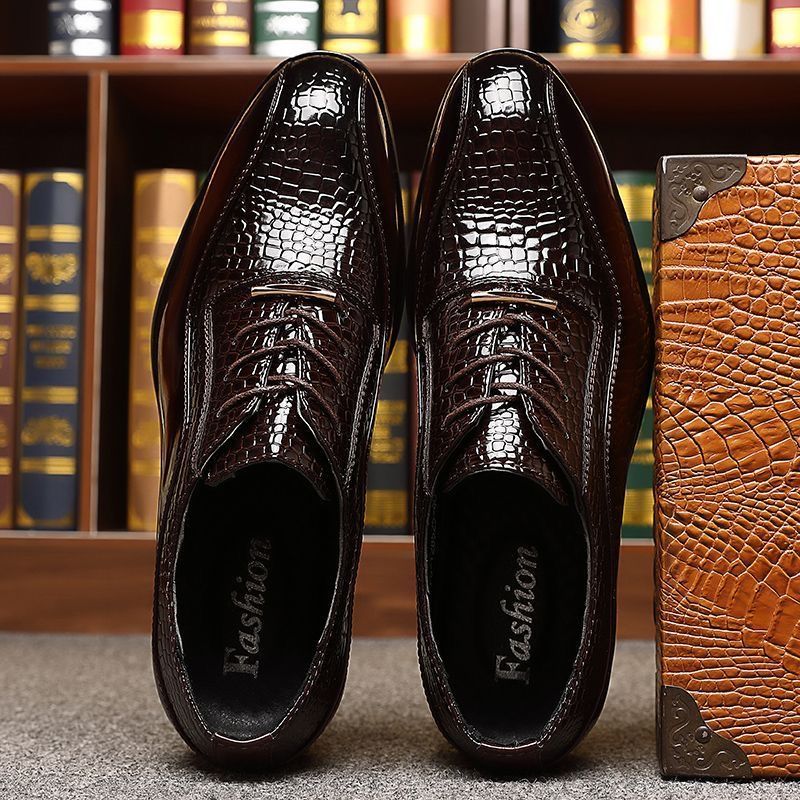 Men's Glossy Patent Leather Br - Men'S Fashion Formal 评论和价格