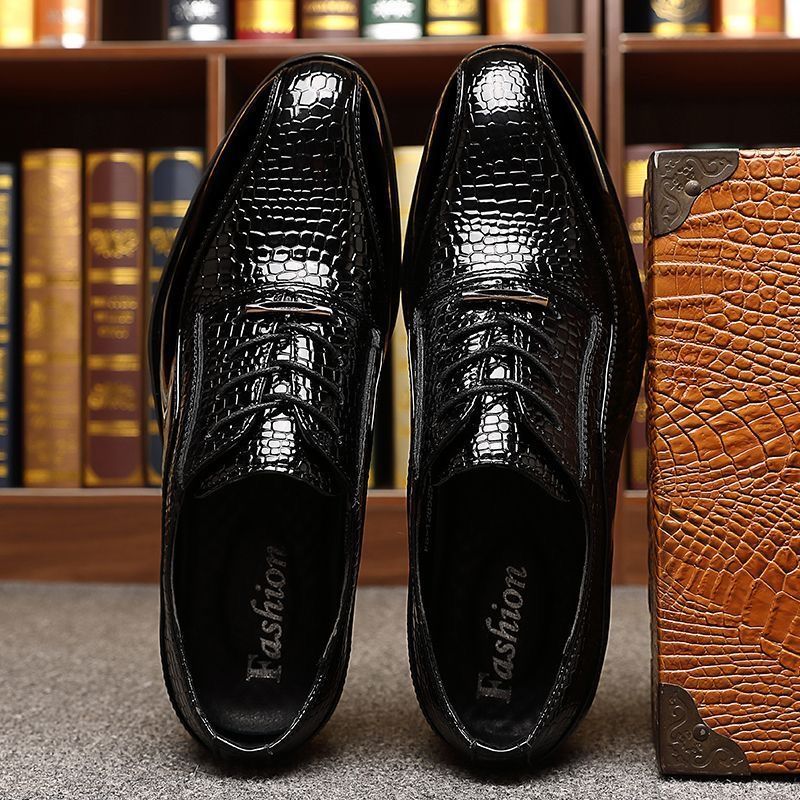 Men's Glossy Patent Leather Br - Men'S Fashion Formal 评论和价格
