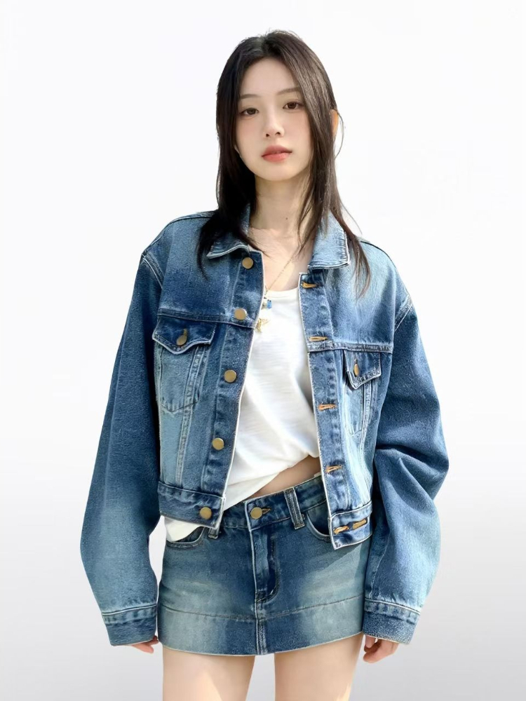Women American Vintage 2 Piece - Denim Jacket Vintage 评论和价格