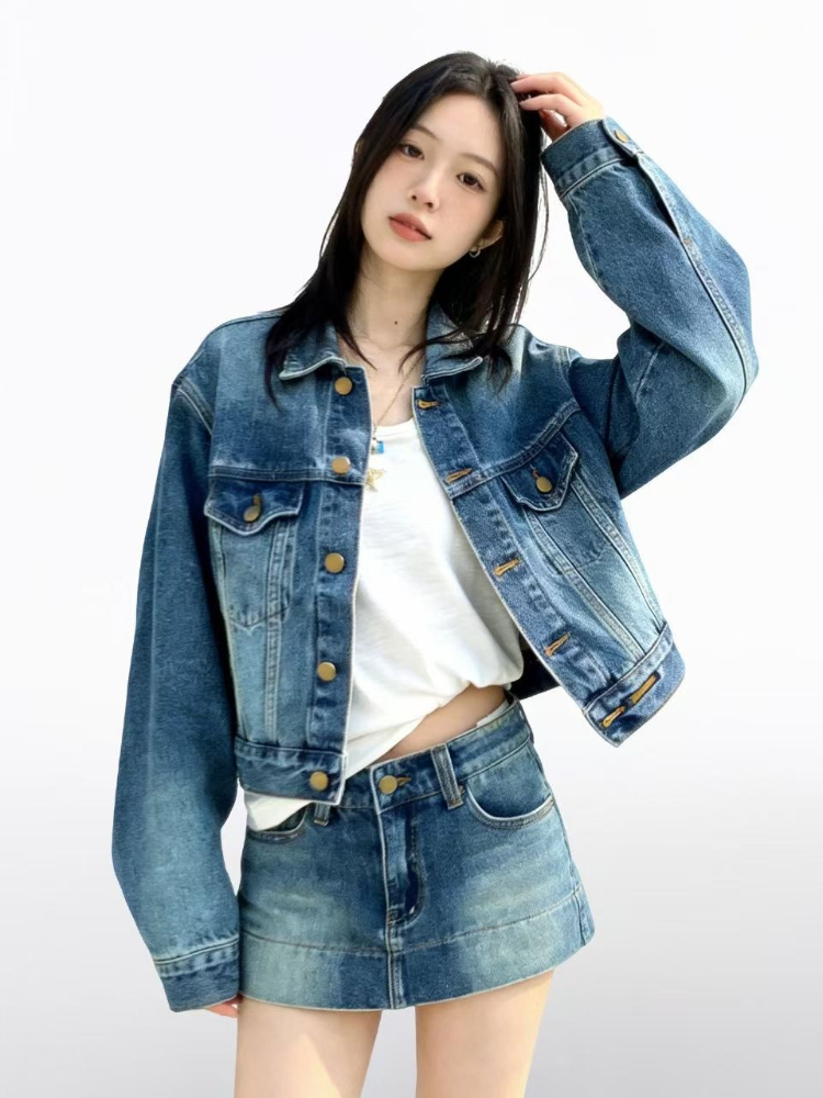 Women American Vintage 2 Piece - Denim Jacket Vintage 评论和价格