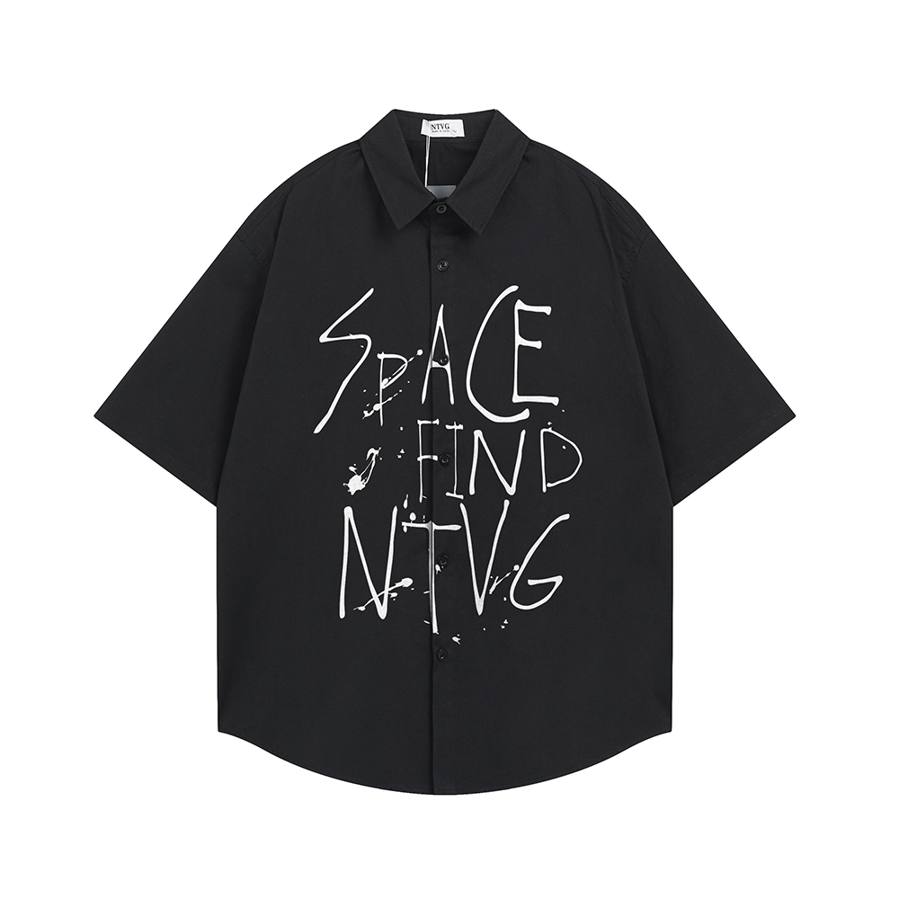 Fashion Letters Print Shirt Sh - Men'S Fashion Reviews 评论和价格