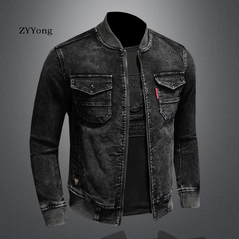 Stand Collar Bomber Pilot Blac - Bomber Jacket Men 评论和价格