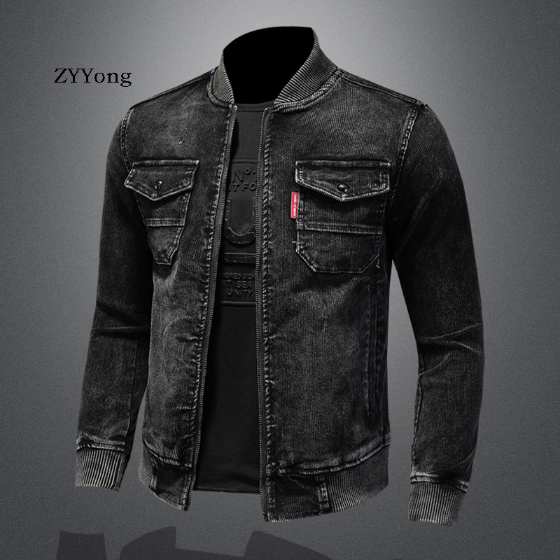 Stand Collar Bomber Pilot Blac - Bomber Jacket Men 评论和价格