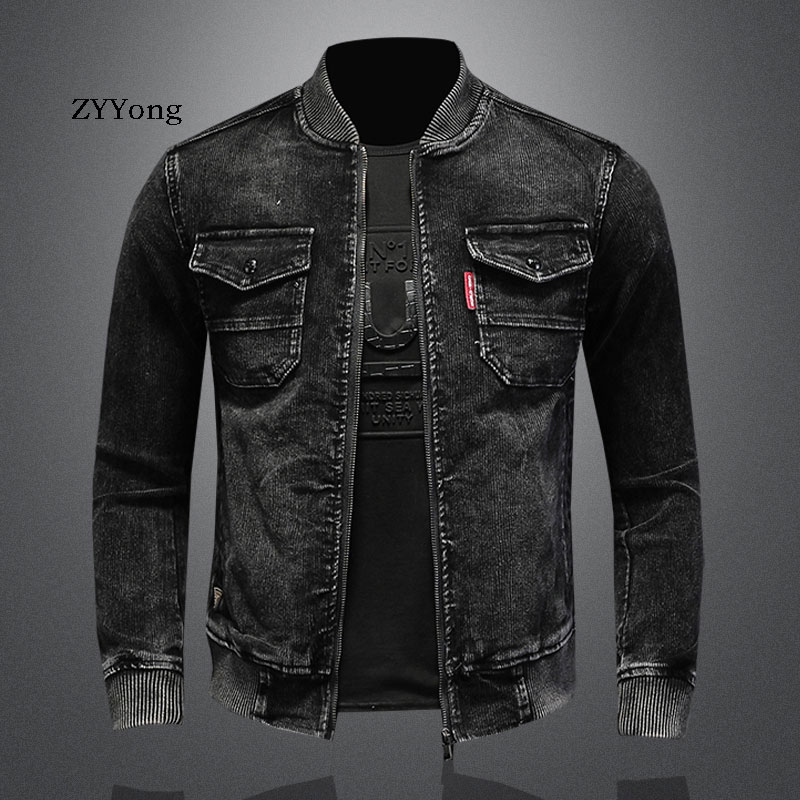 Stand Collar Bomber Pilot Blac - Bomber Jacket Men 评论和价格