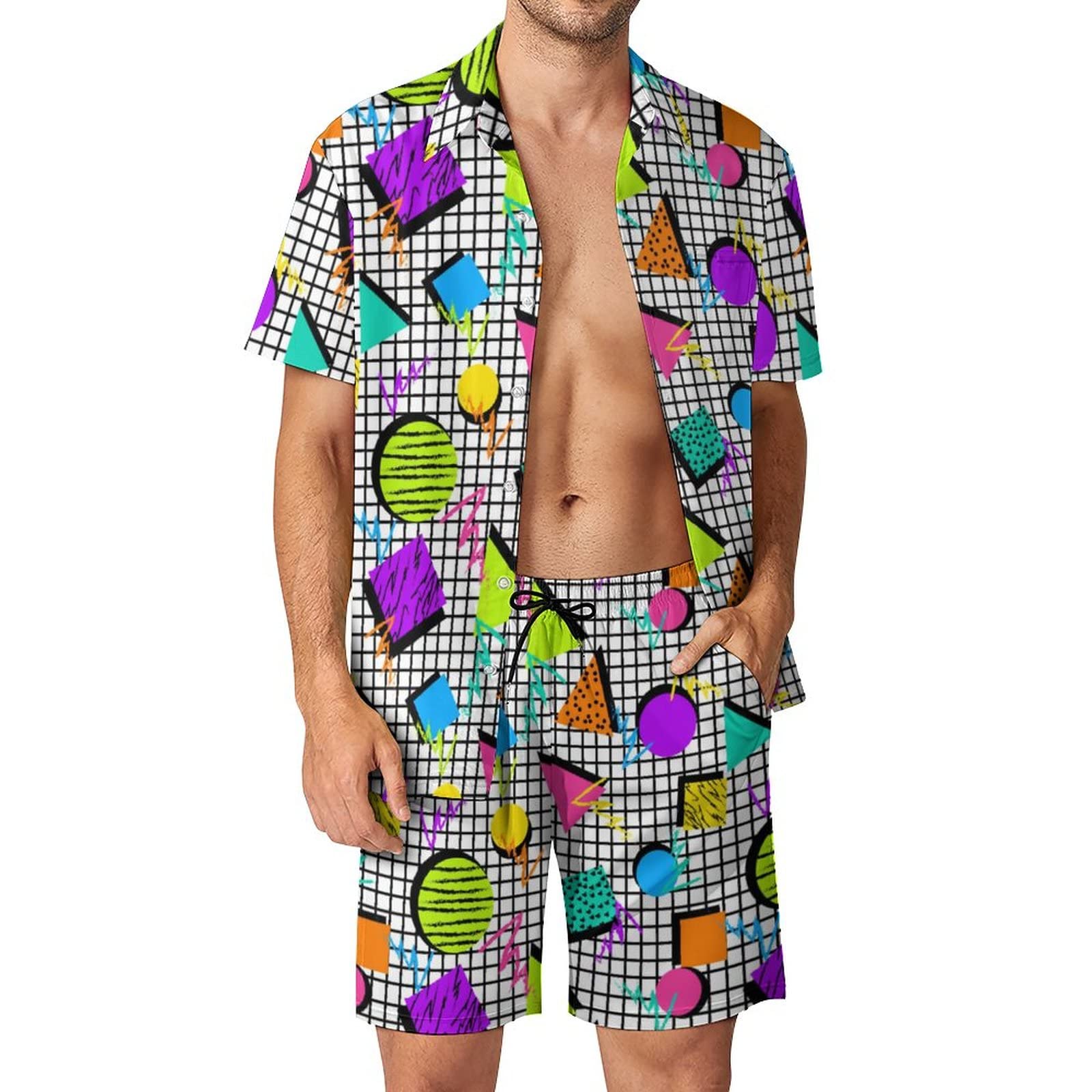 Summer Irregular Geometric 3D  - Men'S Fashion Formal 评论和价格