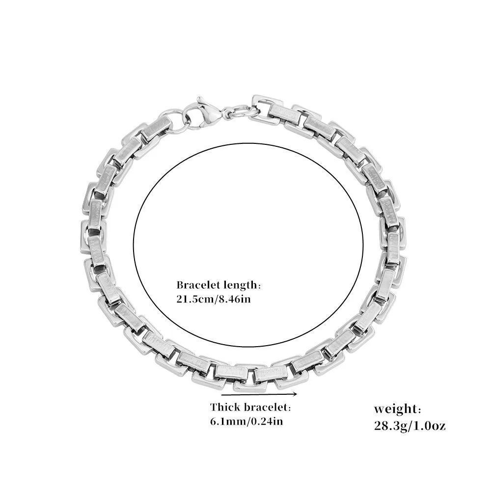 New Arrival Hot Sale Square Dr - Men'S Fashion Jewelry Bracelets 评论和价格