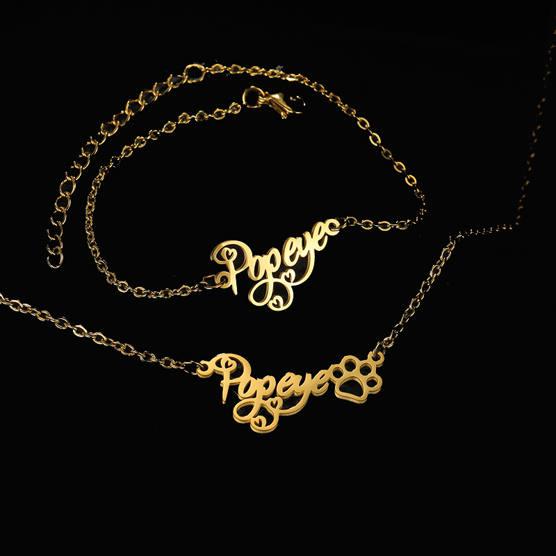 Goxijite Customize Name Neckla - Men'S Fashion Jewelry Bracelets 评论和价格