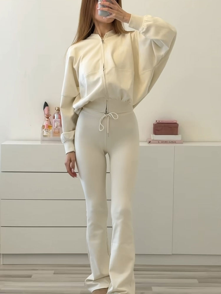 HH Women Elegant Solid Flared  - Bomber Jacket Men 评论和价格