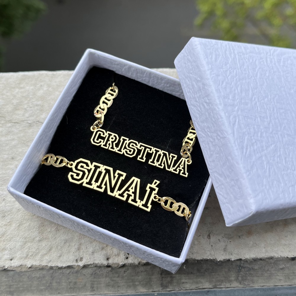 DUOYING Custom Name Hollow Nec - Men'S Fashion Jewelry Bracelets 评论和价格
