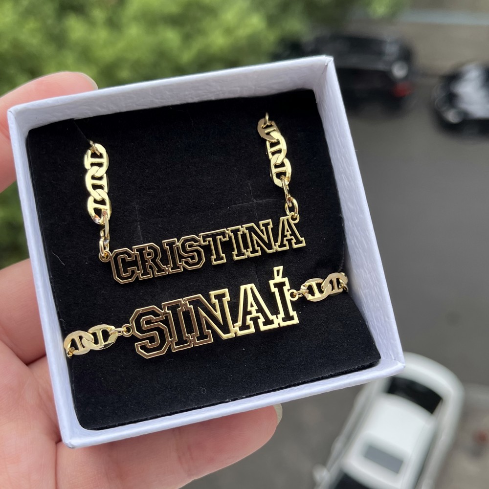 DUOYING Custom Name Hollow Nec - Men'S Fashion Jewelry Bracelets 评论和价格