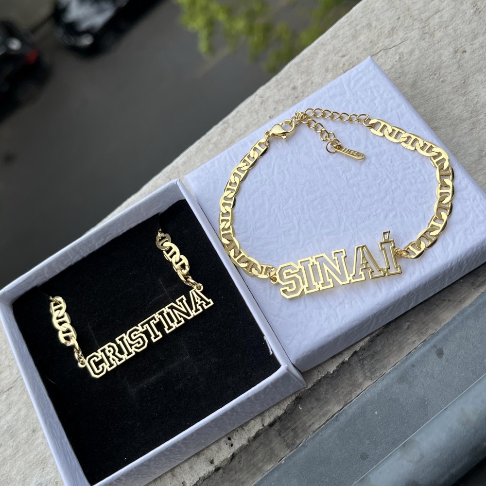 DUOYING Custom Name Hollow Nec - Men'S Fashion Jewelry Bracelets 评论和价格