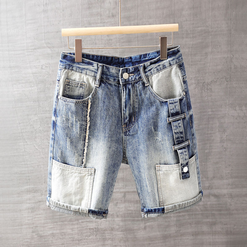 Men's Short Jeans Pants with P - Men Fashion Jeans 评论和价格