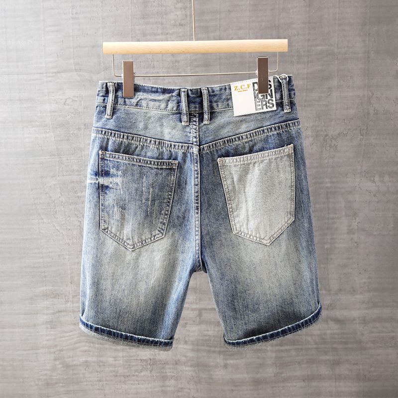 Men's Short Jeans Pants with P - Men Fashion Jeans 评论和价格