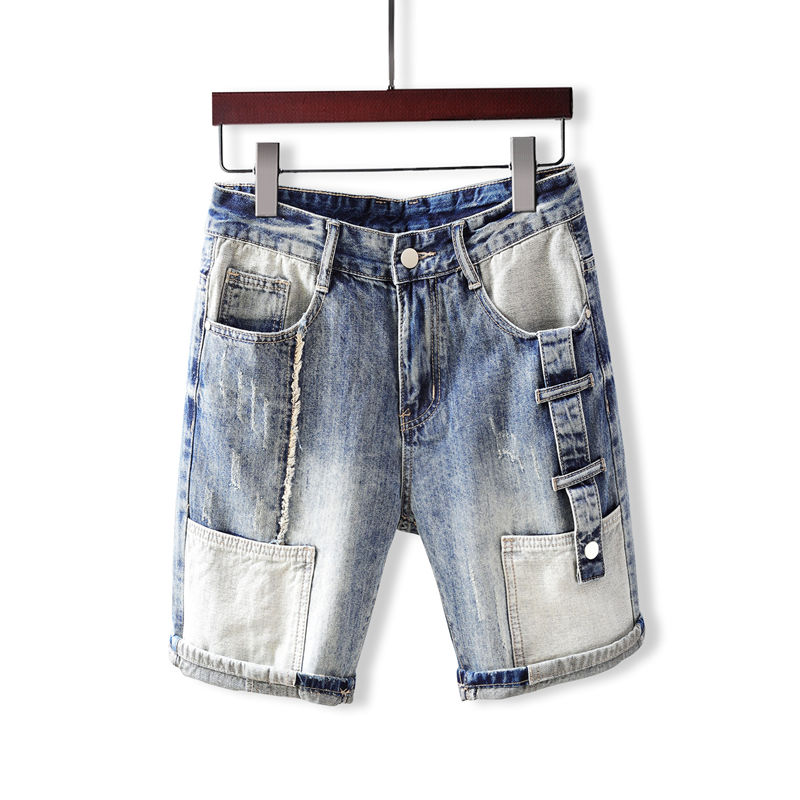 Men's Short Jeans Pants with P - Men Fashion Jeans 评论和价格