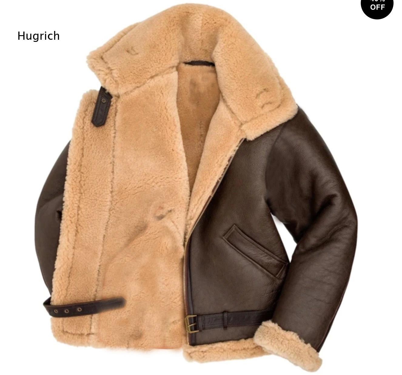 Men B3 Shearling Aviator Jacke - Bomber Jacket Men 评论和价格
