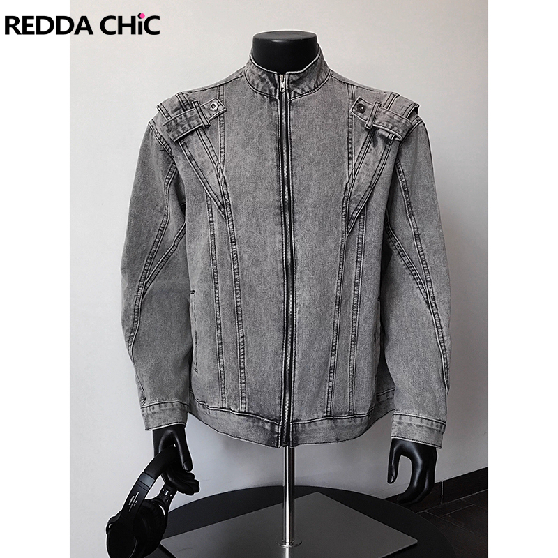 ReddaChic 2000s Distressed Men - Bomber Jacket Men 评论和价格