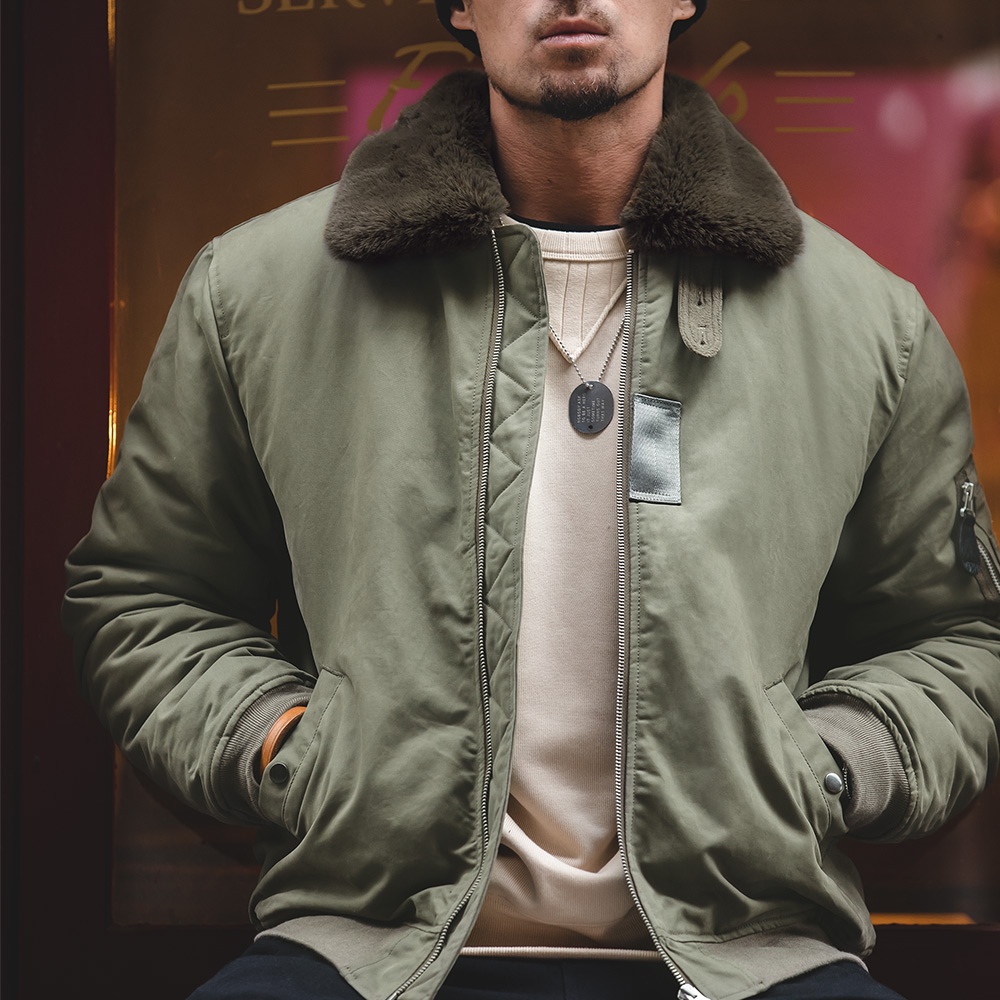 Maden Men's Vintage B-15 Bombe - Bomber Jacket Men 评论和价格