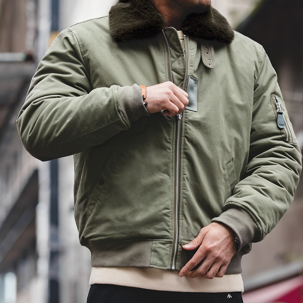 Maden Men's Vintage B-15 Bombe - Bomber Jacket Men 评论和价格