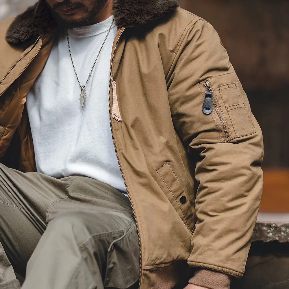 Maden Men's Vintage B-15 Bombe - Bomber Jacket Men 评论和价格
