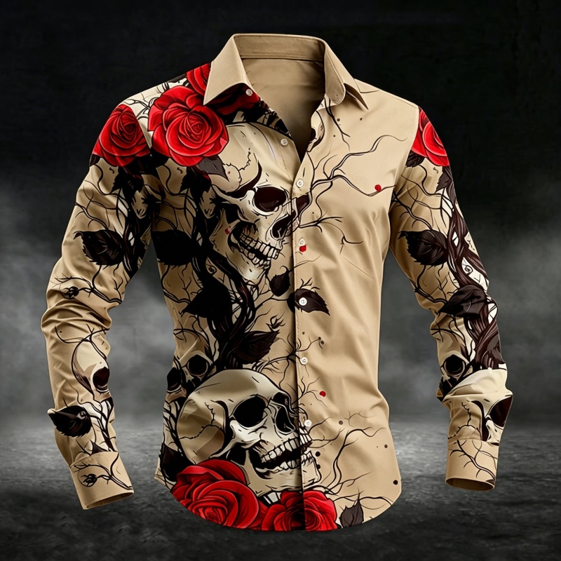 Men Stylish Button‑Up Shirt Vi - Men'S Fashion Night Out 评论和价格