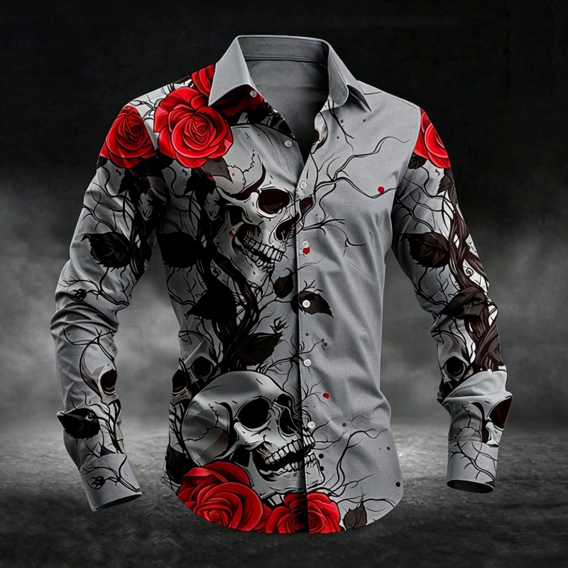 Men Stylish Button‑Up Shirt Vi - Men'S Fashion Night Out 评论和价格